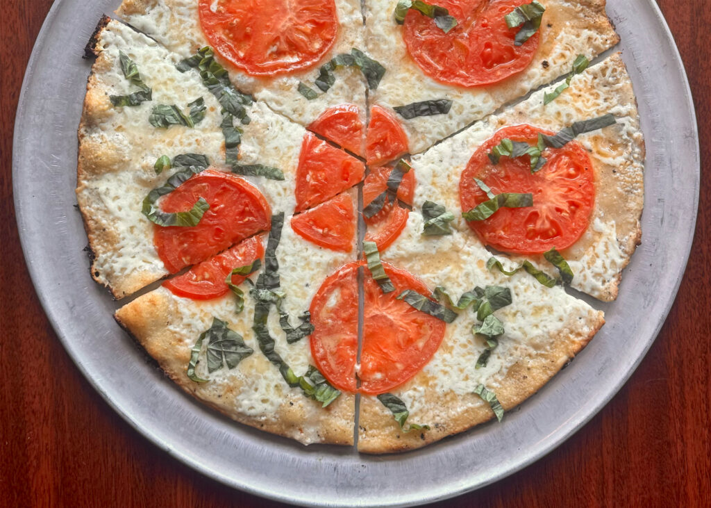 Pizza on a table