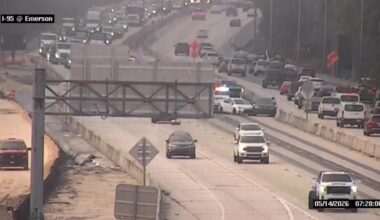 Lanes reopened on I-95 North at Emerson Street after crash Thursday morning