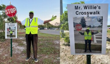 95-year-old crossing guard Mr. Willie gets crosswalk named after him