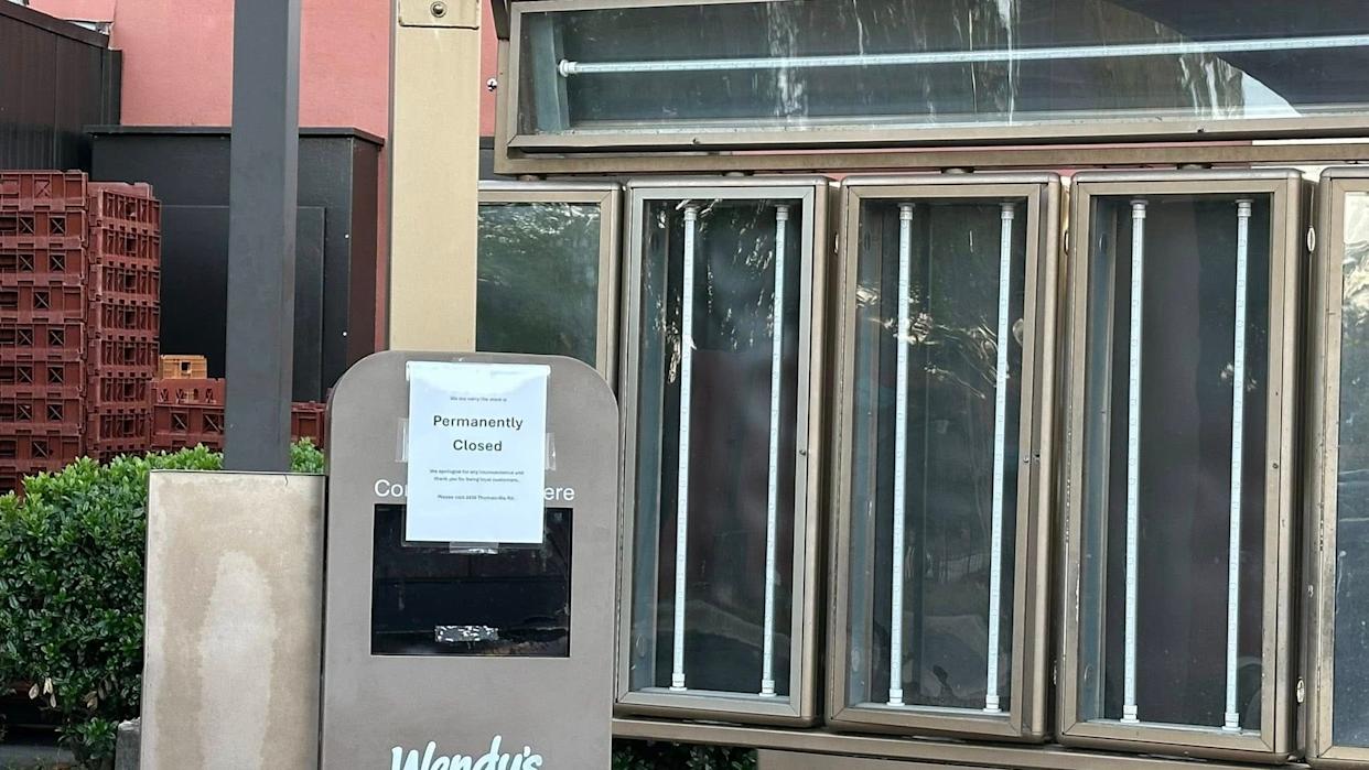 Fast food joint Wendy's Bradfordville Tallahassee location suddenly shutters.