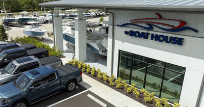 The Boat House Naples, located at 8582 Radio Lane, serves as the company's Southwest Florida flagship and the exclusive authorized Bennington Pontoon sales and service center for Collier County, Florida. The facility spans 20,000+ square feet across 4.2 acres with eight extended indoor service bays. Call (239) 732-8050 or visit BoatHouseH2o.com