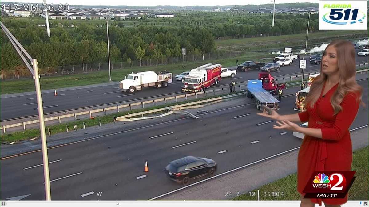 Crash on SR-417 slows southbound drivers in Orange County