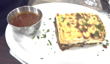 Which Florida restaurant offers the best moussaka in the area?