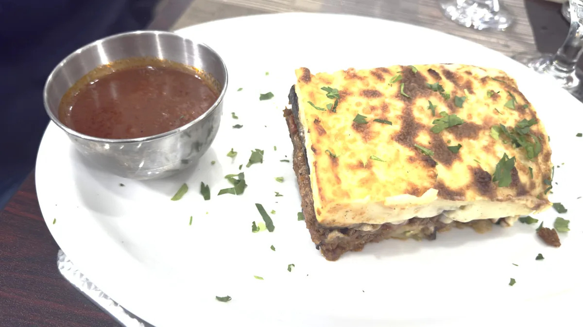 Which Florida restaurant offers the best moussaka in the area?