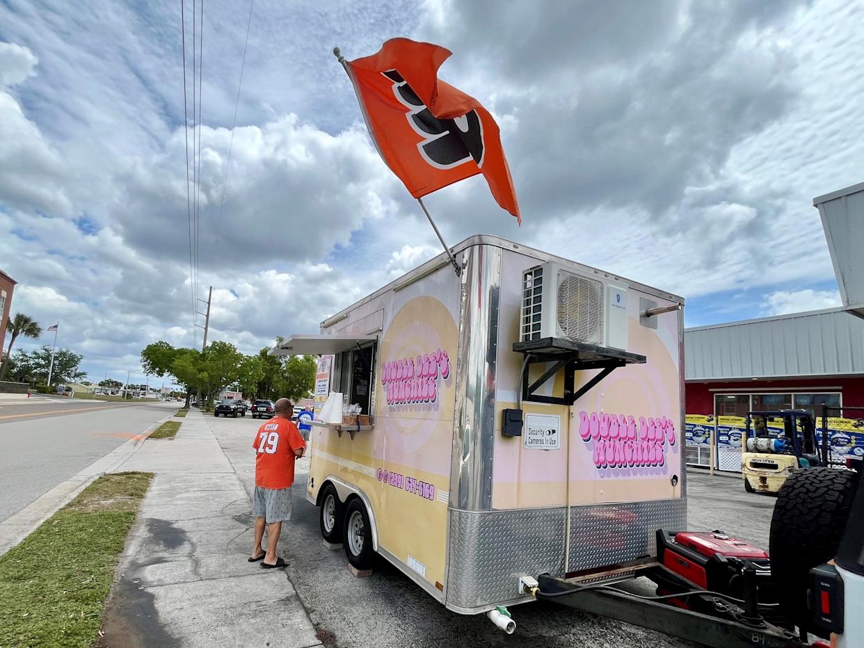 Double Dee's Munchie is parked in front of Family Hardware on SE 47th Terrace in Cape Coral three days a week.