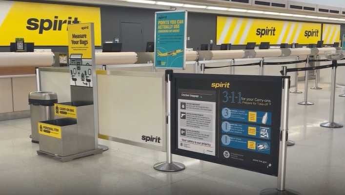 Spirit Airlines shutdown leaves passengers, employees stranded