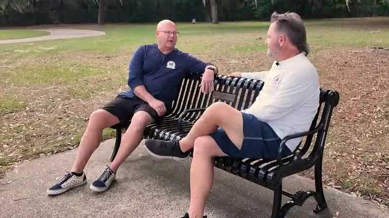 Retired Orlando firefighters create 'The Bench 988' to save lives
