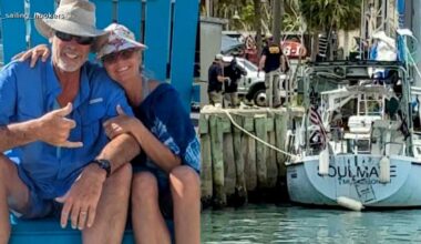 Investigators search Brian Hooker’s boat as search for wife continues