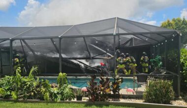 Residents and dog escape house fire on SW 6th Ave in Cape Coral
