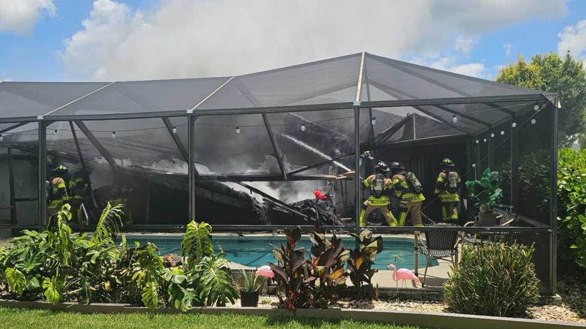 Residents and dog escape house fire on SW 6th Ave in Cape Coral