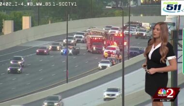 Crash on I-4 blocks several eastbound lanes at Princeton Street