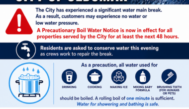 Boil Water Notice Issued After Water Main Break in Oldsmar