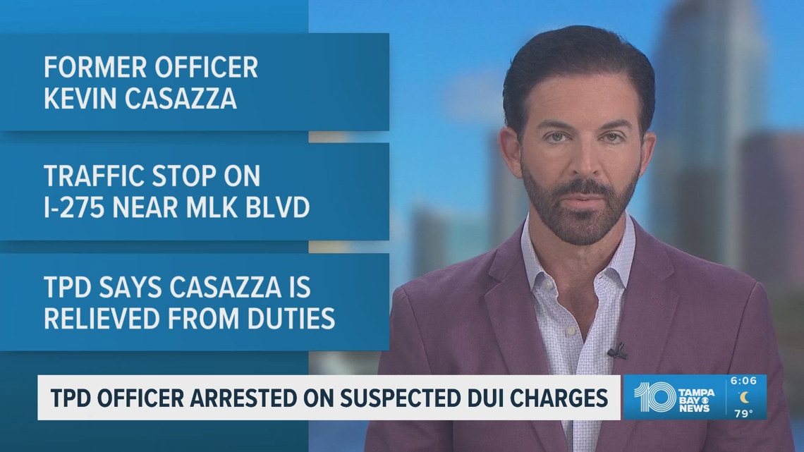 A Tampa Police Officer was arrested on suspected DUI charges over the weekend