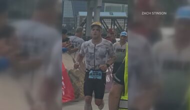 Triathlete completes Jacksonville Ironman after getting struck by truck mid-course