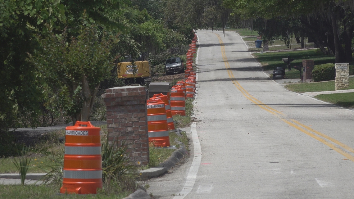 Residents concerned as path construction begins along Fort Caroline Road