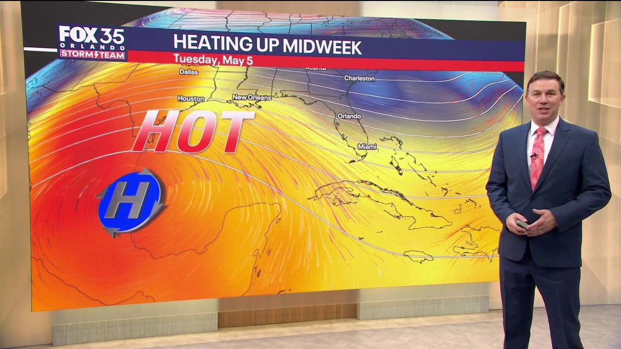 Orlando AM Weather Forecast: Central Florida heating up by midweek