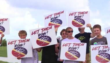 Cape Coral rowing club protests Tropicana Park opening over denied relocation