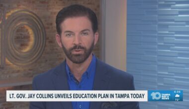 Lt. Governor Jay Colling unveils education plan in Tampa on Monday
