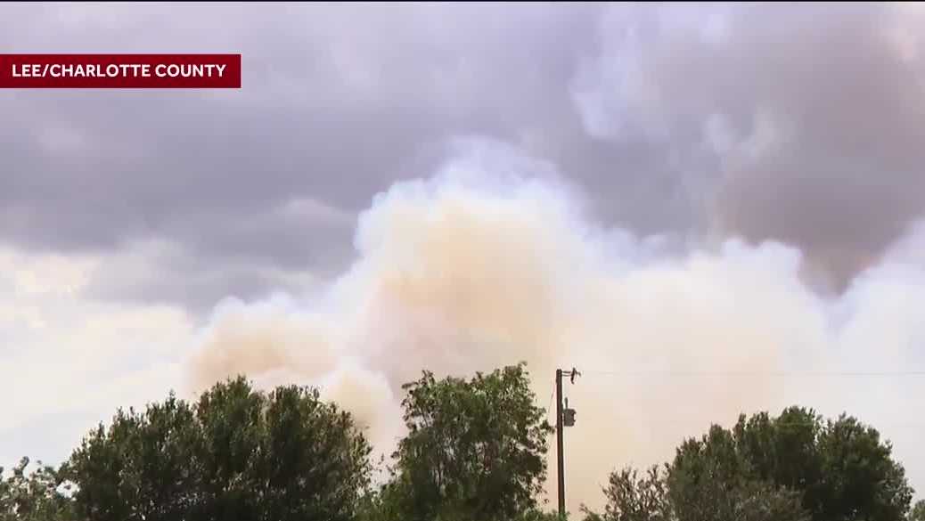 Brush fire on US-41 in Charlotte County grows to 60 acres; 50% contained