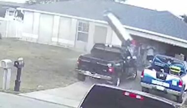 Video shows wild storm winds lift truck, damage roofs and property in SW Florida