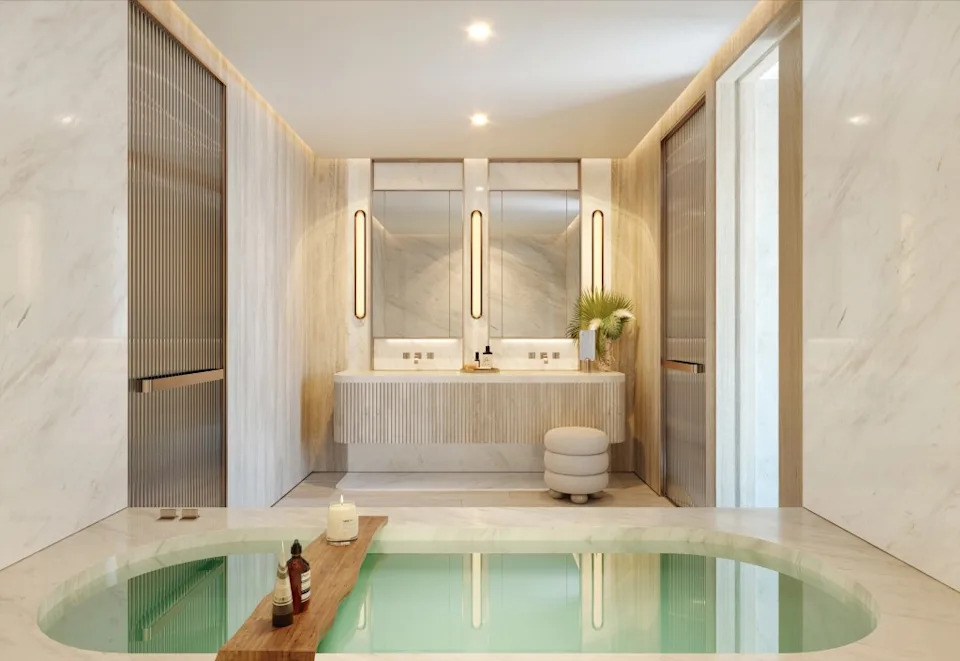 A super spa-like bathroom inside the unit. ArX Creative