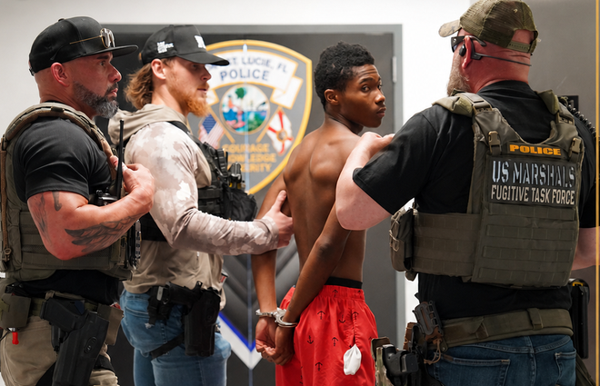The Port St. Lucie Police Department announced Tuesday, May 5, 2026, the arrest of Norrien Casminski, 18, of Fort Pierce in connection to a shooting on Saturday, May 2, 2026 at Town Center at St. Lucie West.