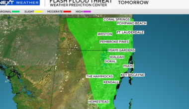 South Florida sees flash flood risk due to threat of heavy rain, thunderstorms starting Thursday