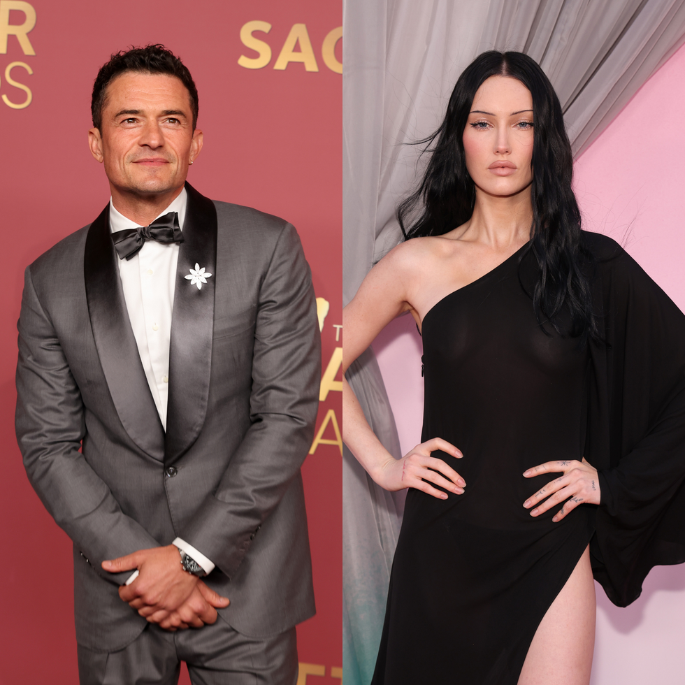Two individuals dressed for events, one in formal wear and the other in a striking outfit. Two individuals dressed for events, one in formal wear and the other in a striking outfit.