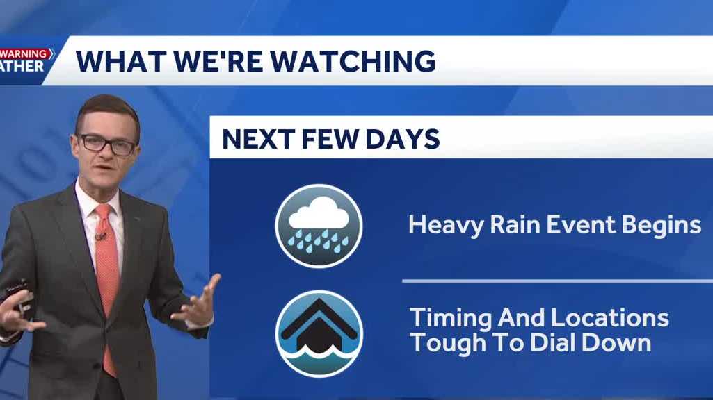 Off-and-on rain showers through Thursday across Central Florida