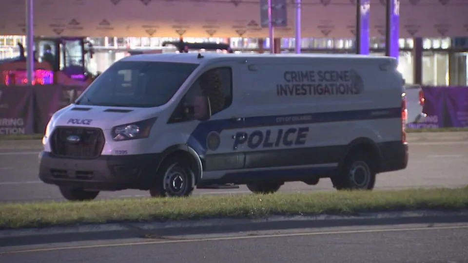 Police closed the northbound lanes of John Young Parkway near Shader Road early Monday in Orlando.