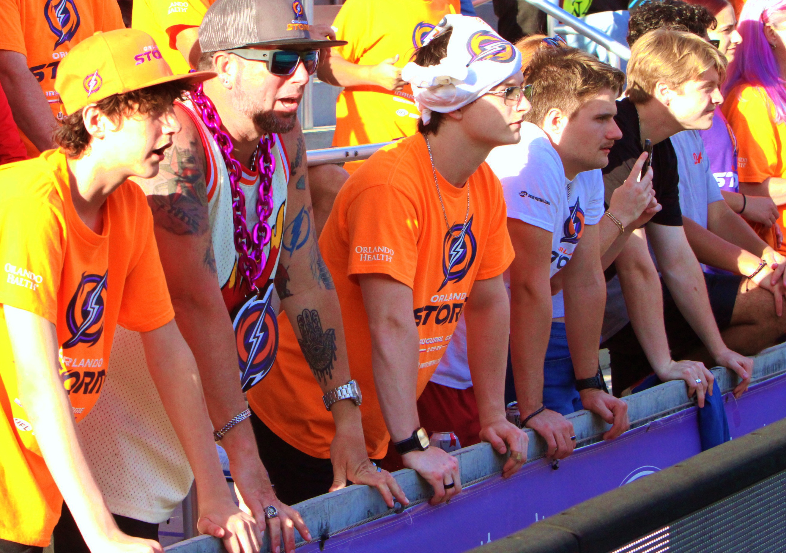 Orlando Storm fans show their support during the Birmingham Stallions...