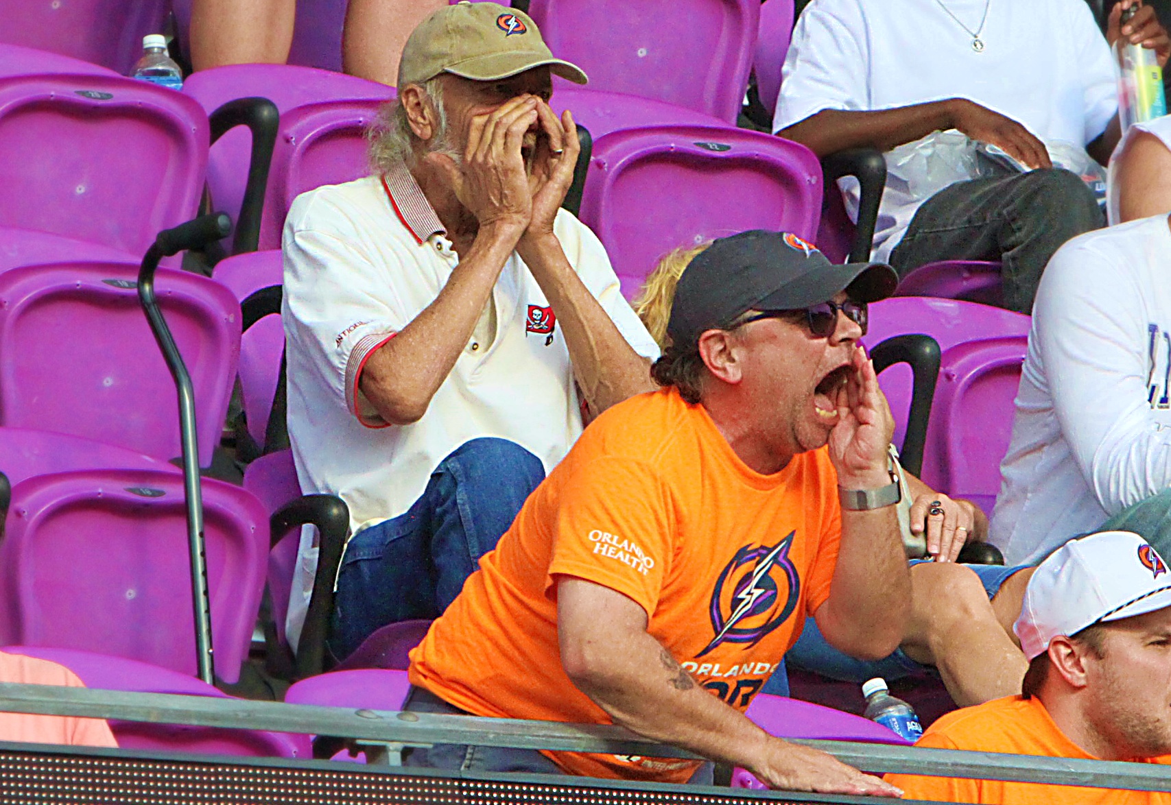 Orlando Storm fans show their support during the Birmingham Stallions...