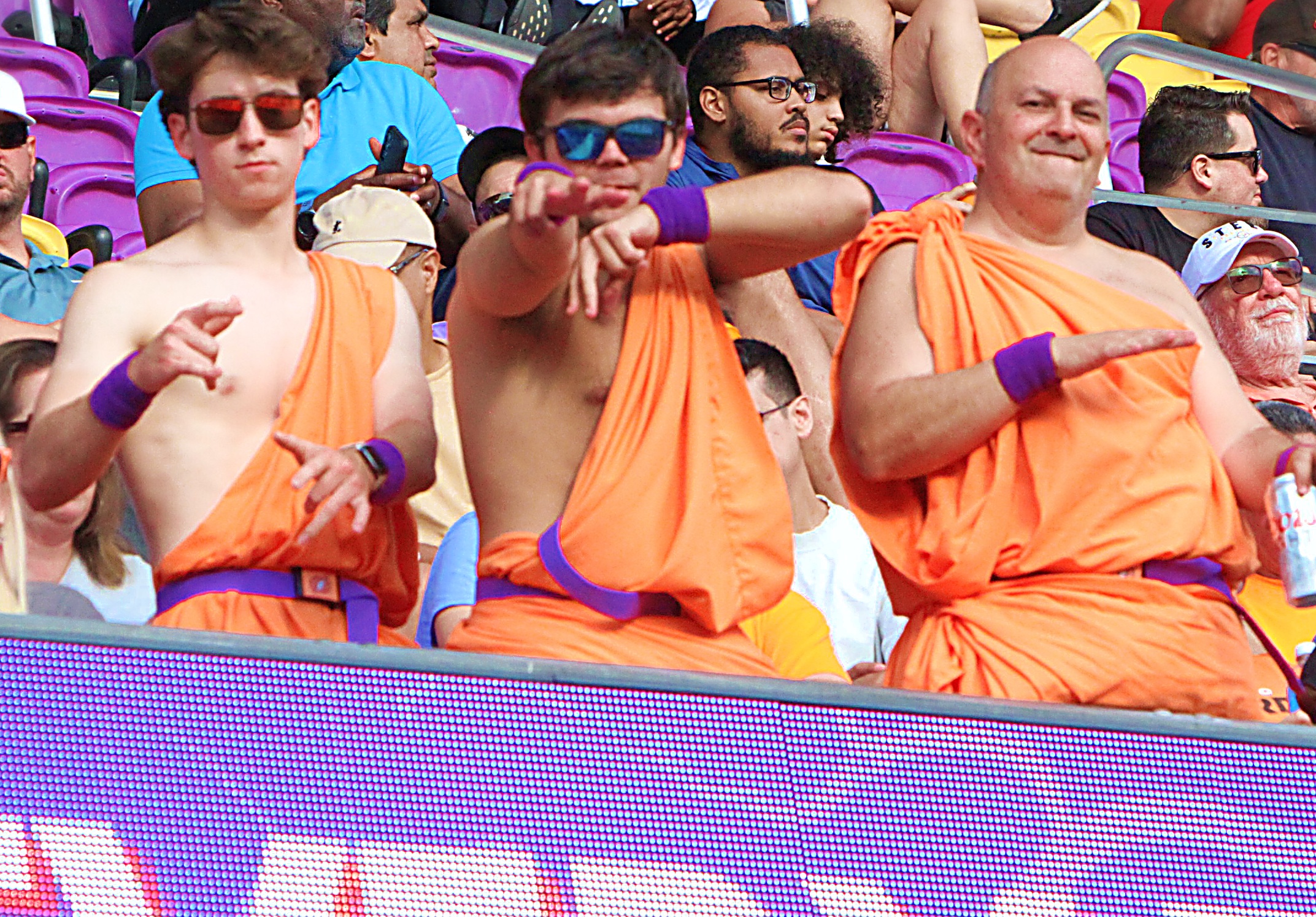 Orlando Storm fans show their support during the Birmingham Stallions...