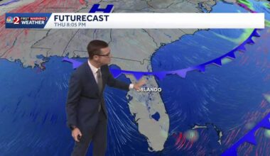 Mostly dry today before weekend showers return to Central Florida