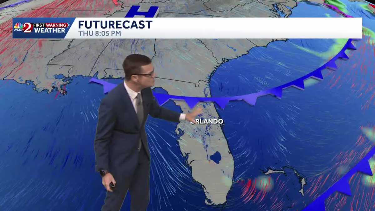 Mostly dry today before weekend showers return to Central Florida