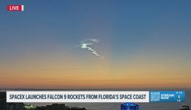 Strange cloud over Tampa Bay forms after SpaceX launch