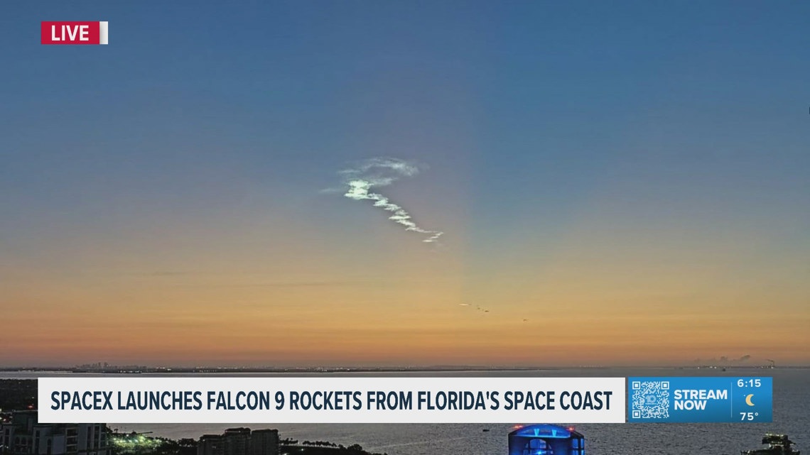 Strange cloud over Tampa Bay forms after SpaceX launch