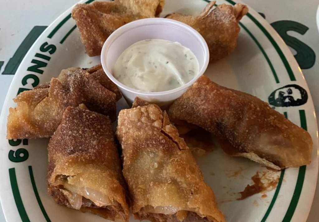 rib rolls on plate