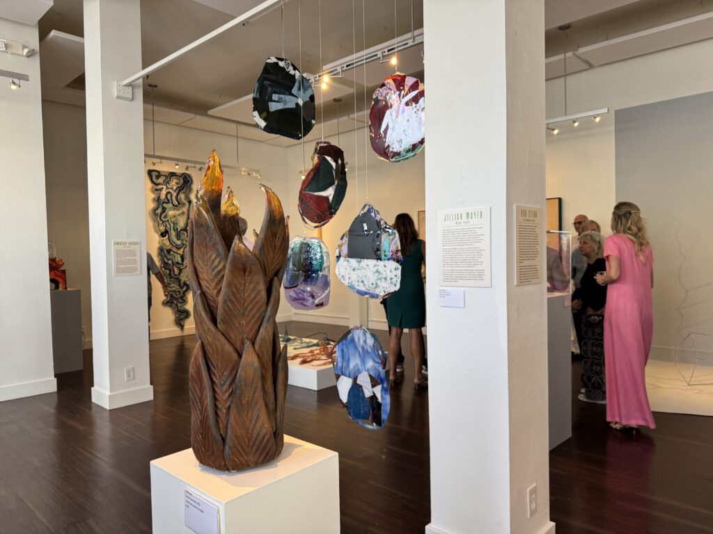 People at an art show