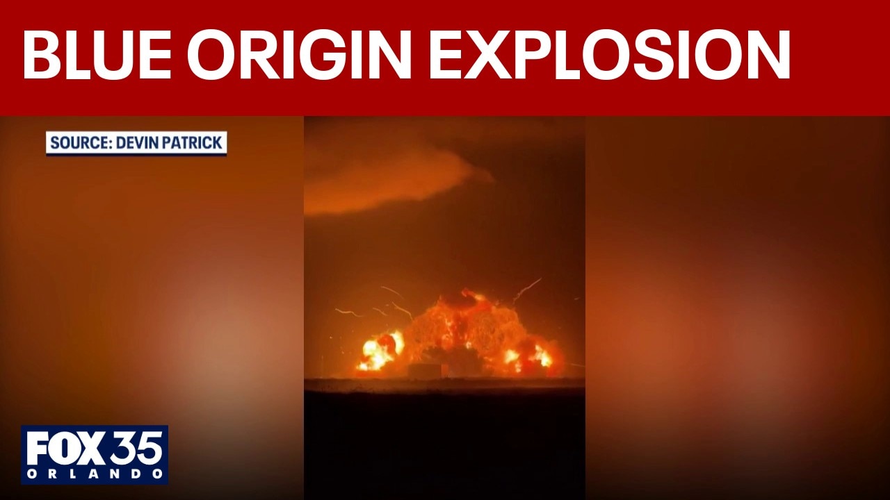 Blue Origin's New Glenn rocket explodes during static fire test