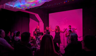 People performing on stage
