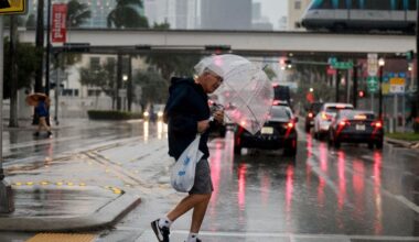 Days of heavy rainfall target Florida, dropping several inches of rain