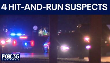 Florida deputies seek 4 hit-and-run suspects in Orlando crash