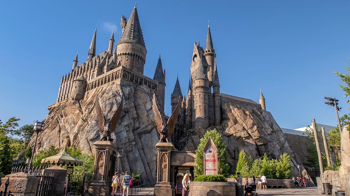 Hogwarts Castle at the Wizarding World of Harry Potter in Orlando, Florida