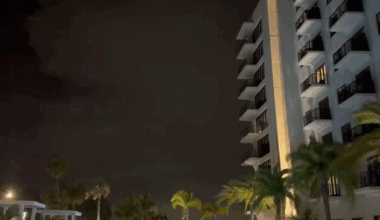 Lightning Illuminates Sky Over Tampa Bay
