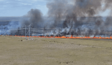 Drone Footage Captures Aerial View of Florida Everglades Fire