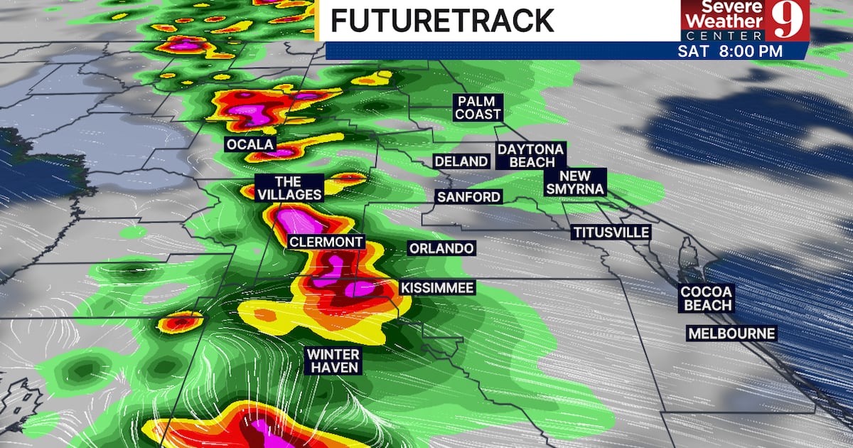 Central Florida Forecast: Heat Index Near 100° with Storms This Weekend