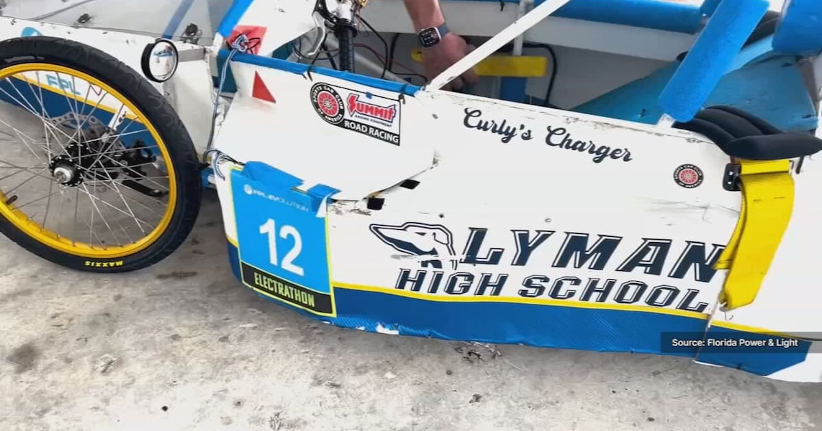 Lyman High School's STEM program races at Homestead-Miami Speedway