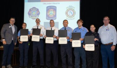 Fire departments recognized by Orlando Health for service