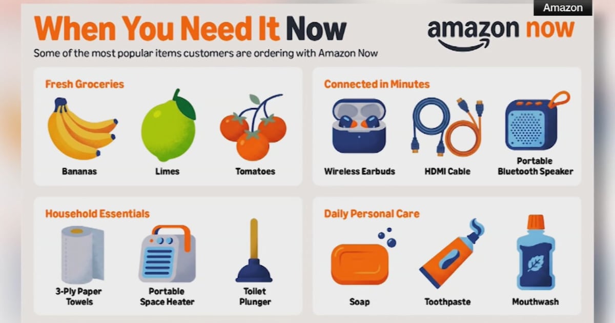Amazon Now launches 30-minute delivery in Orlando